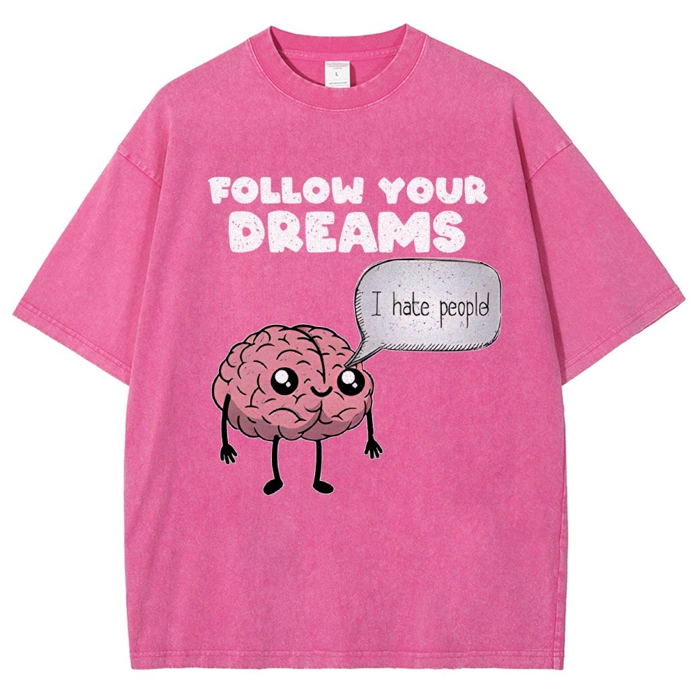 Follow Your Dreams Vintage Distressed T-shirt