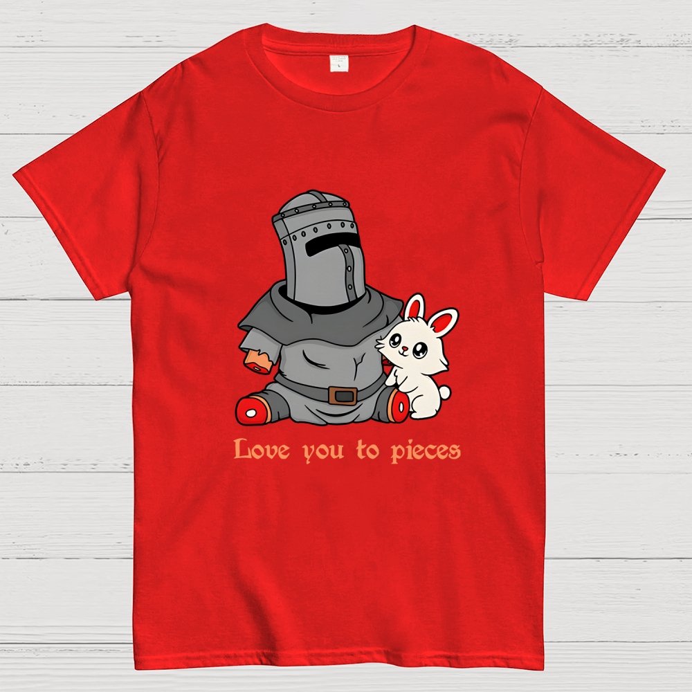 Love you to Pieces Knight and Bunny Geek T-Shirt