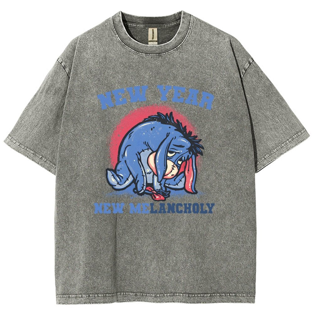 New Year New Melancholy Vintage Distressed T-shirt