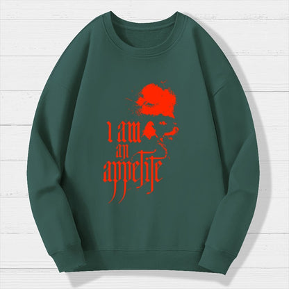 I Am An Appetite Geek Cotton Sweatshirt