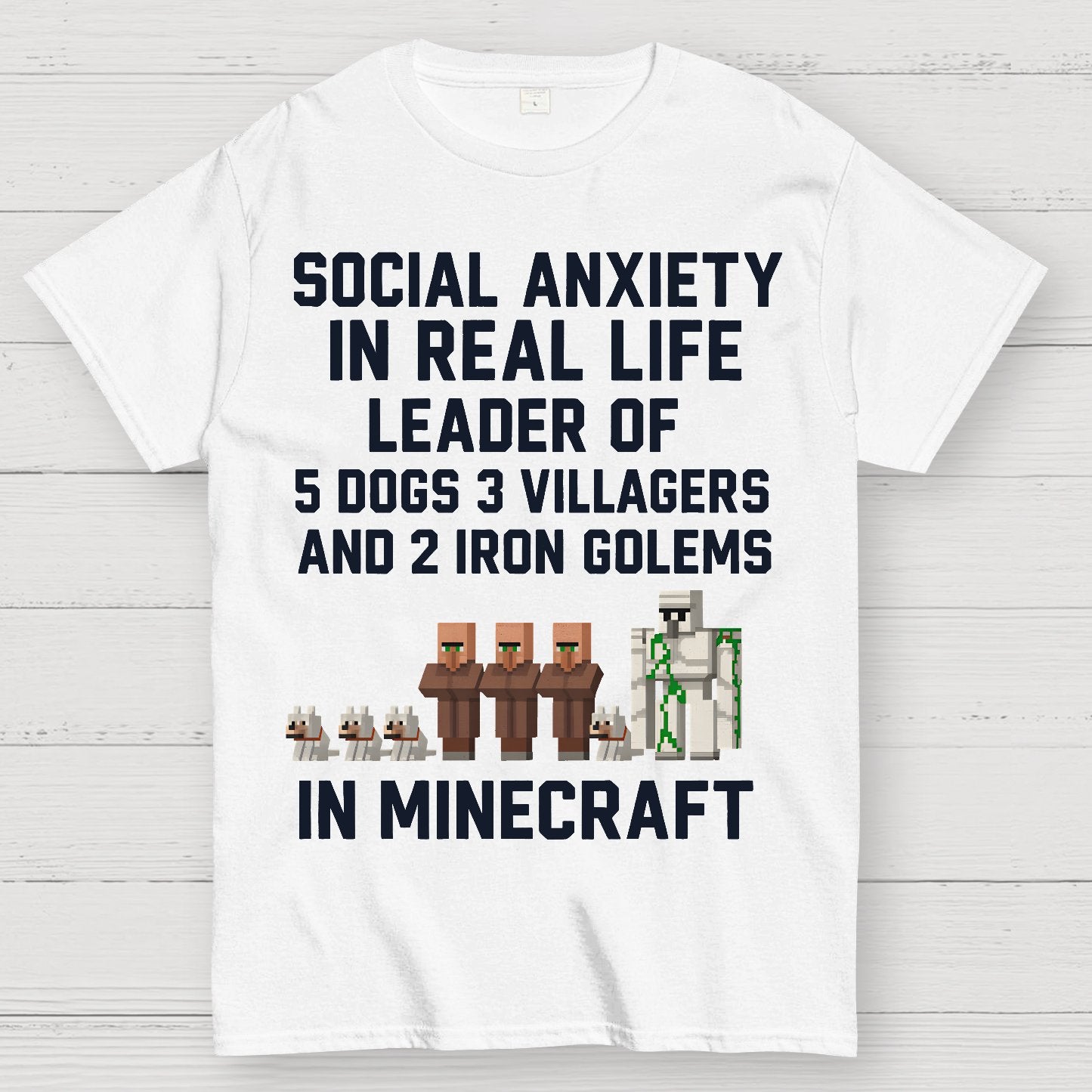 Social Fear In Reality, leader In Game Geek T-Shirt