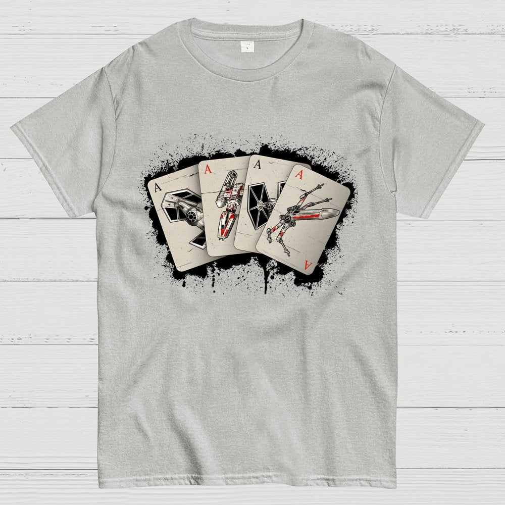 Spaceship Poker Geek T-Shirt