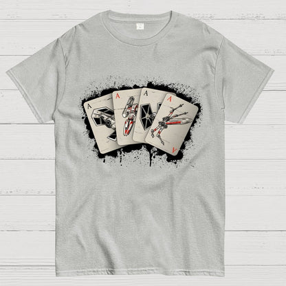 Spaceship Poker Geek T-Shirt