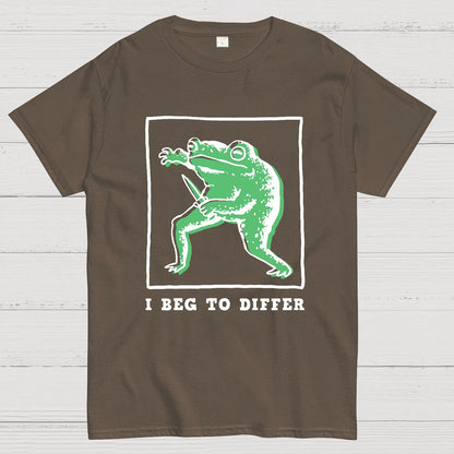 I Beg To Differ Frog Geek T-Shirt