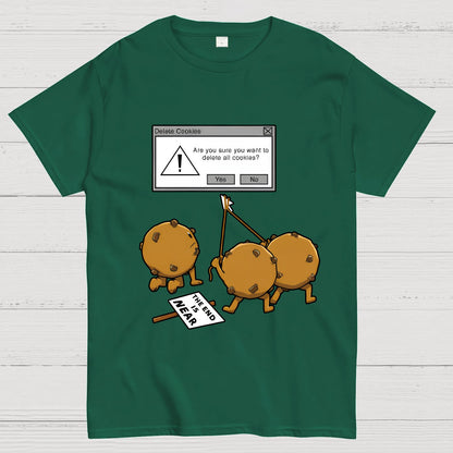 Funny Computer Nerd Geek Cookies Pun Wordplay Nerd T-Shirt