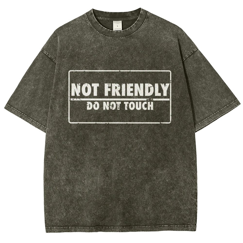 Not friendly stamp Vintage Distressed T-shirt