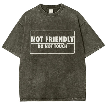 Not friendly stamp Vintage Distressed T-shirt