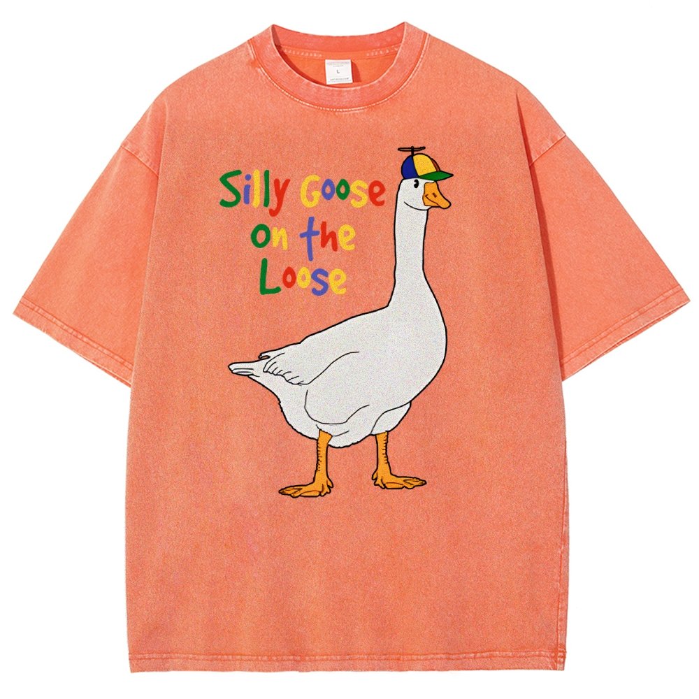 Silly Goose On The Loose Vintage Distressed T-shirt