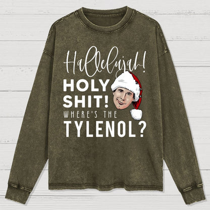 Where's The Tylenol? Washed Long Sleeve Tee
