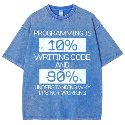 Funny Gift Programmer Computer Vintage Distressed T-shirt