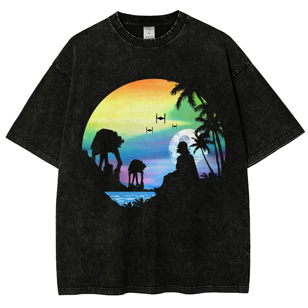 Conquer the paradise Vintage Distressed T-shirt