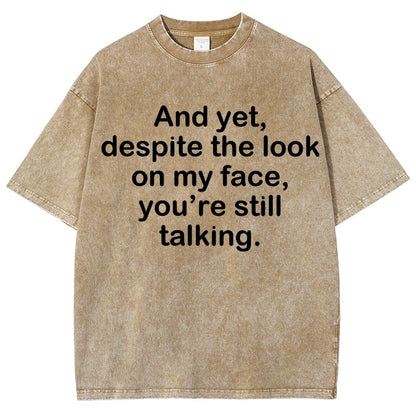 Funny Words Vintage Distressed T-shirt