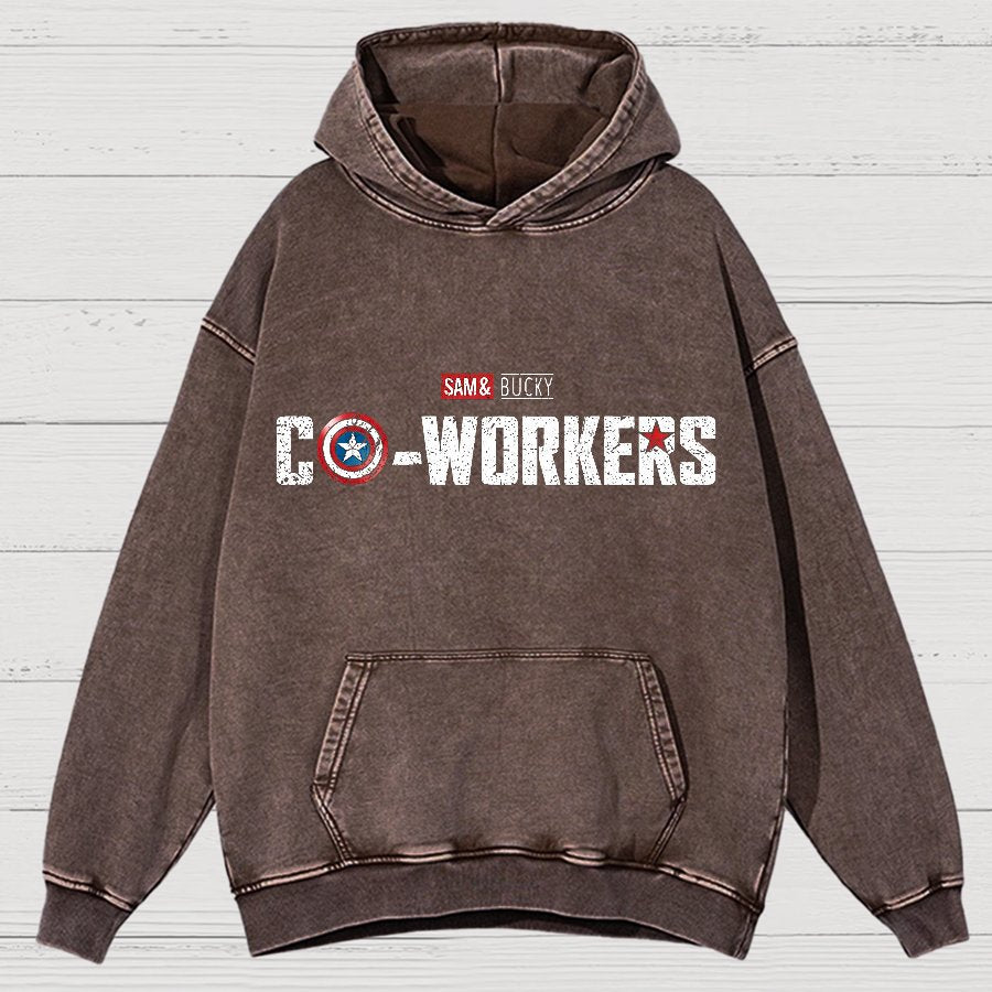 Co-Workers Vintage Distressed Hoodie