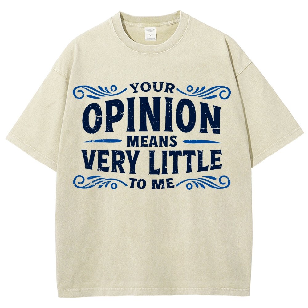 Your Opinion Means Very Little Vintage Distressed T-shirt