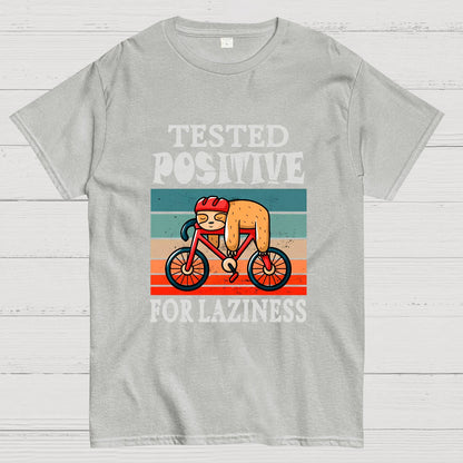 Tested Positive For Laziness Sloth On Bicycle By Sal71 Geeky T-Shirt