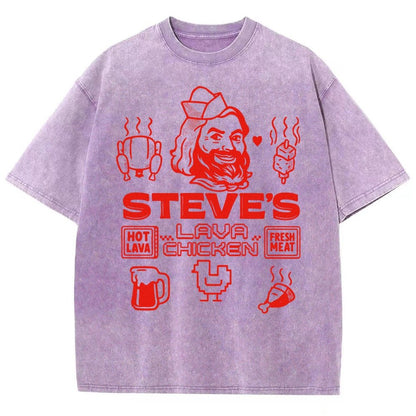 Steve's Lava Chicken Vintage Distressed T-shirt
