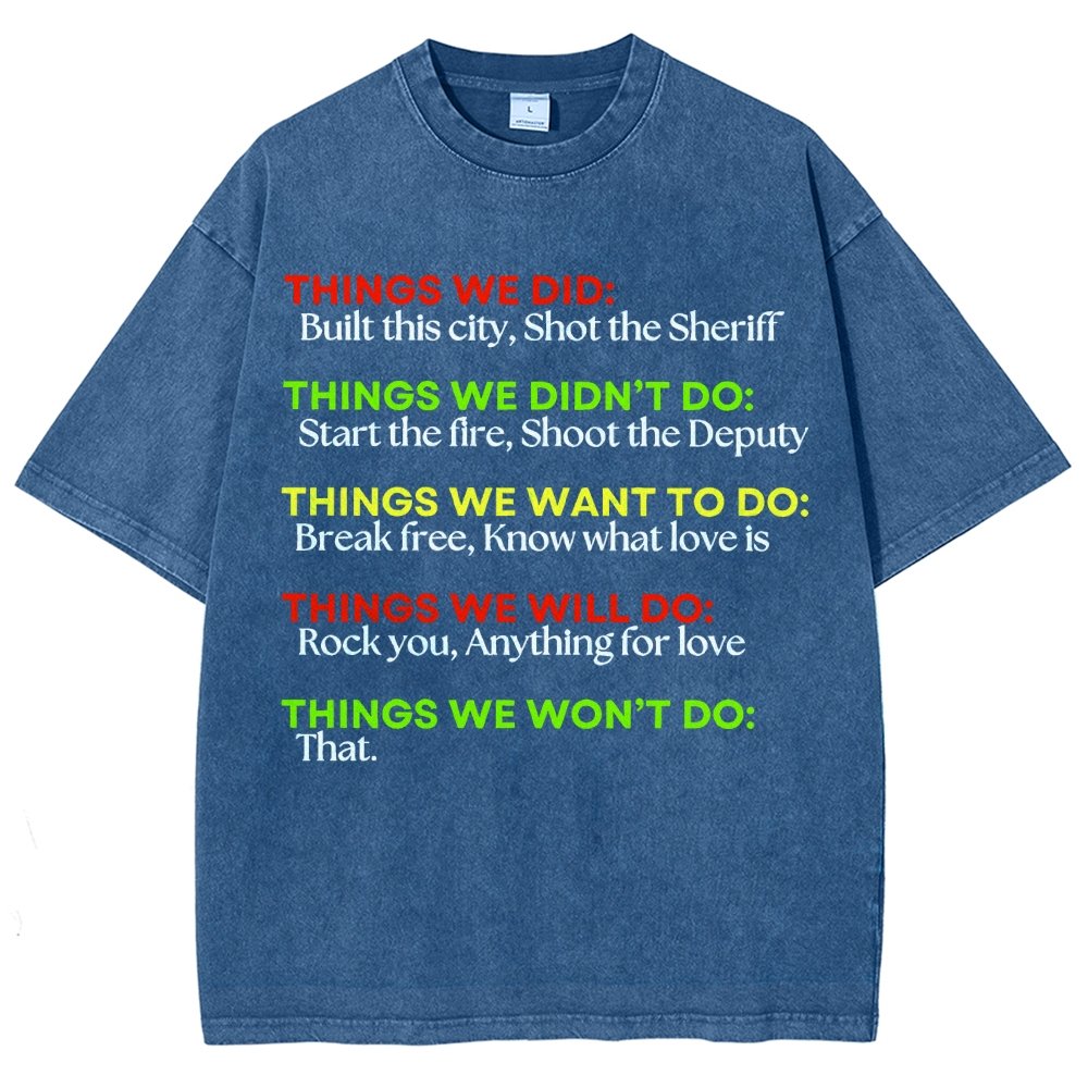 Things We Did... Vintage Distressed T-shirt