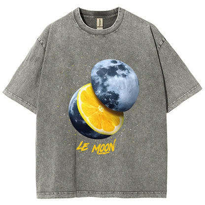 Le Moon - Lemon Moon Vintage Distressed T-shirt