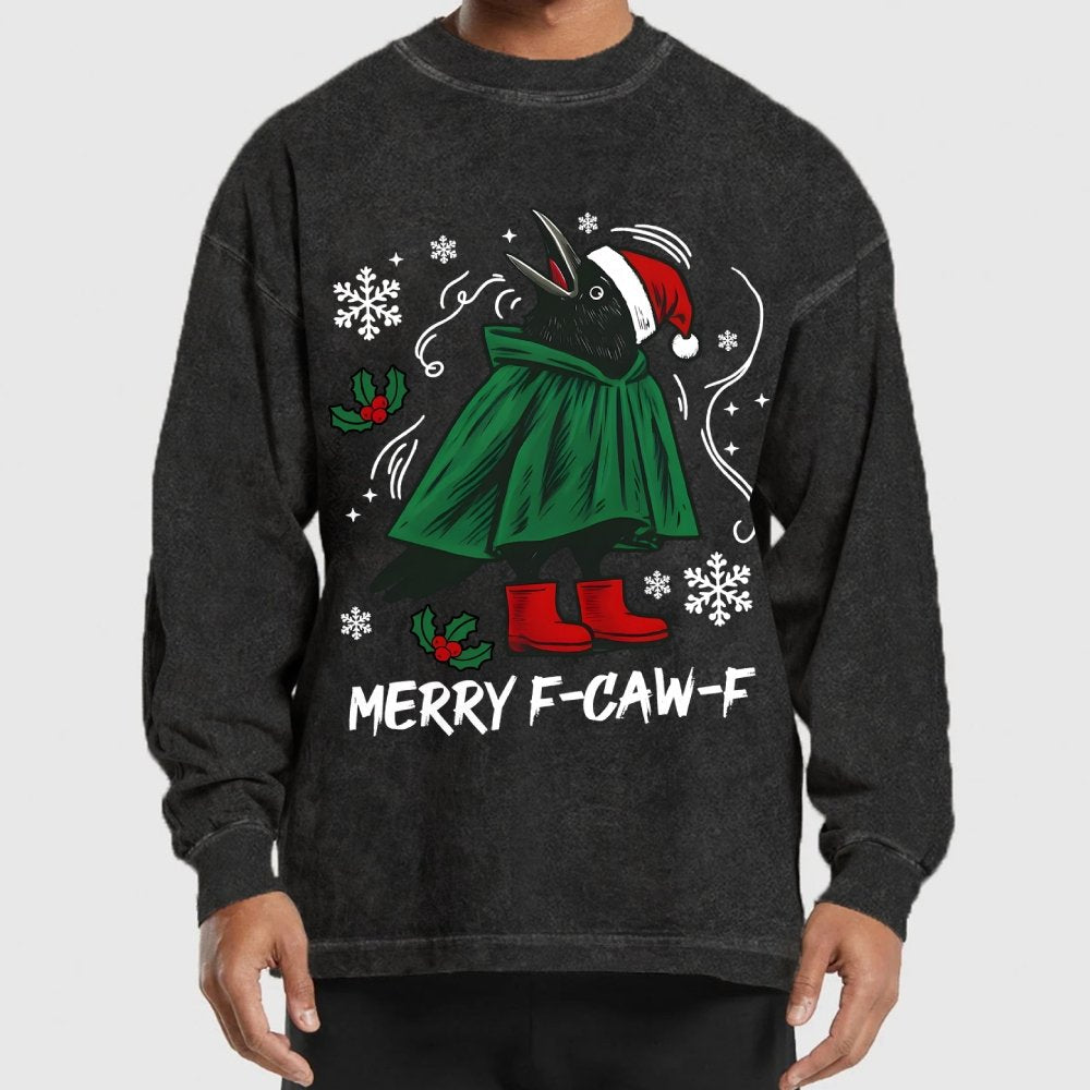 Merry F-CAW-F Washed Long Sleeve Tee