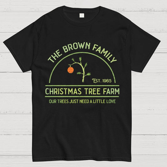 Vintage Christmas Tree Farm Geek T-Shirt