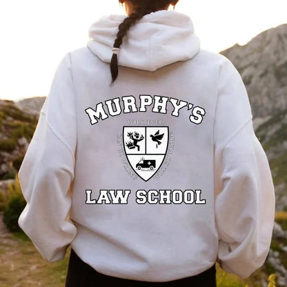 Murphy's Law School  Academic Printed Back Unisex Cotton Hoodie