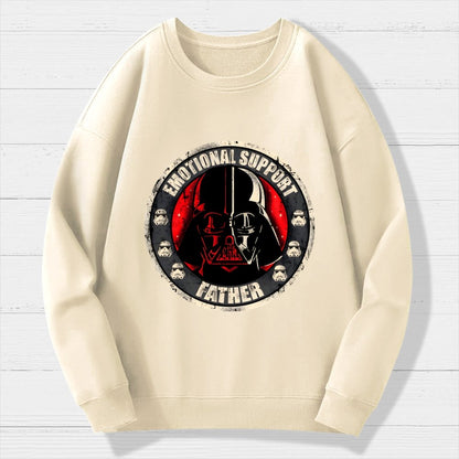 Emotional Support Father Geek Cotton Sweatshirt