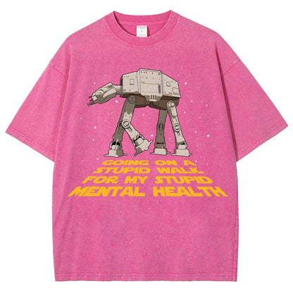 Galactic Wander Vintage Distressed T-shirt