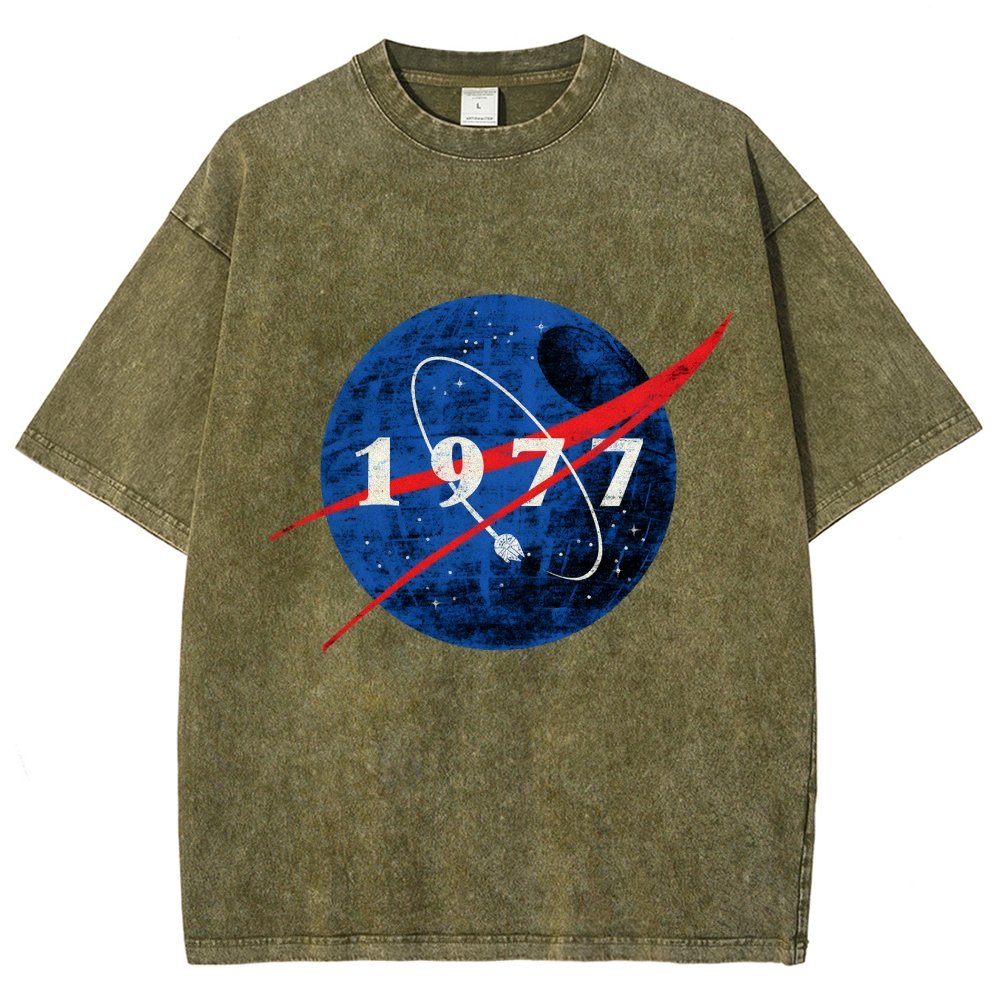 Space Force Origins 1977 Vintage Distressed T-shirt