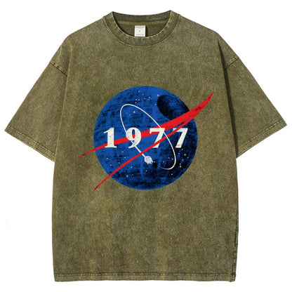 Space Force Origins 1977 Vintage Distressed T-shirt