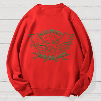 Respect Your Elder Gods Geek Cotton Sweatshirt