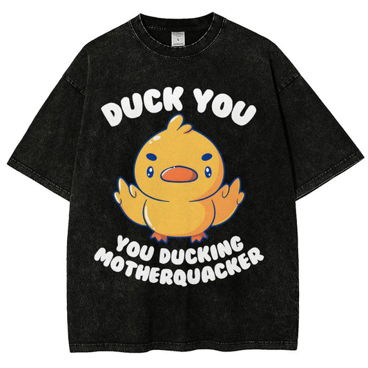 Ducking Motherquacker Vintage Distressed T-shirt