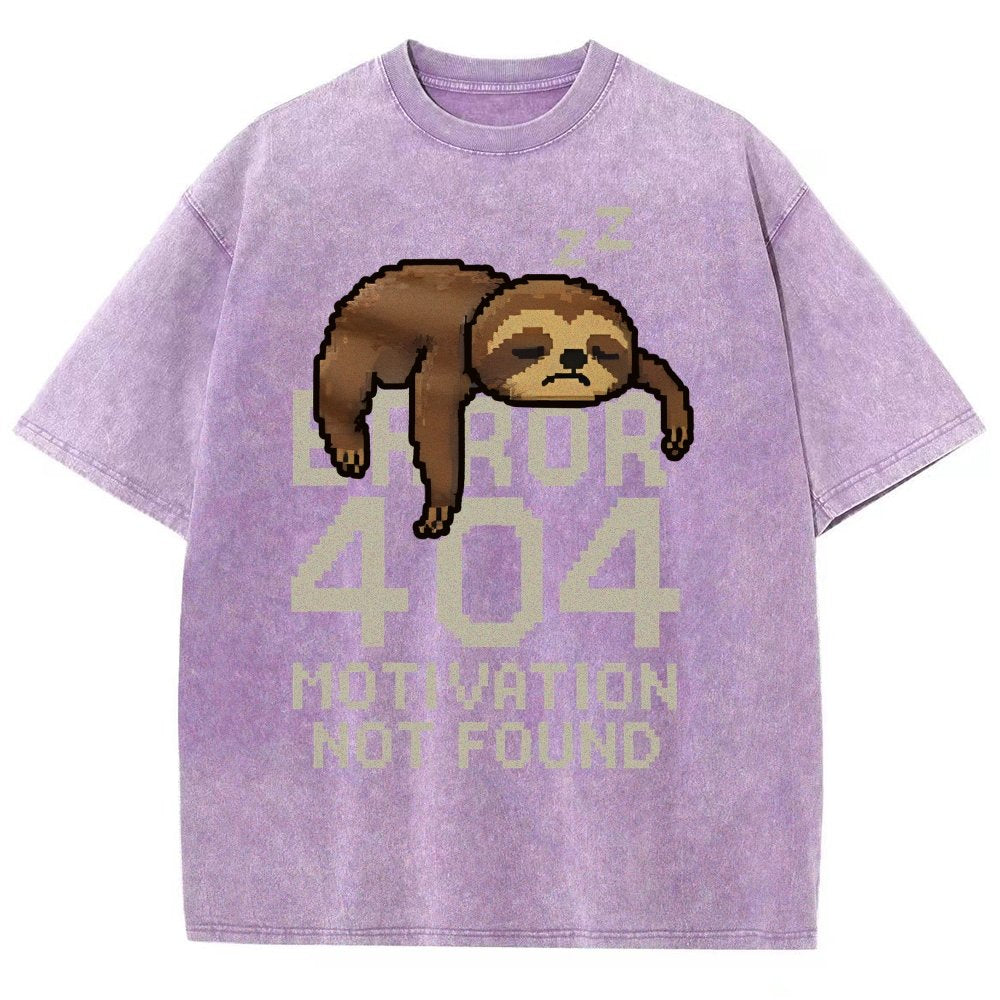 Error 404- Motivation Not Found Vintage Distressed T-shirt