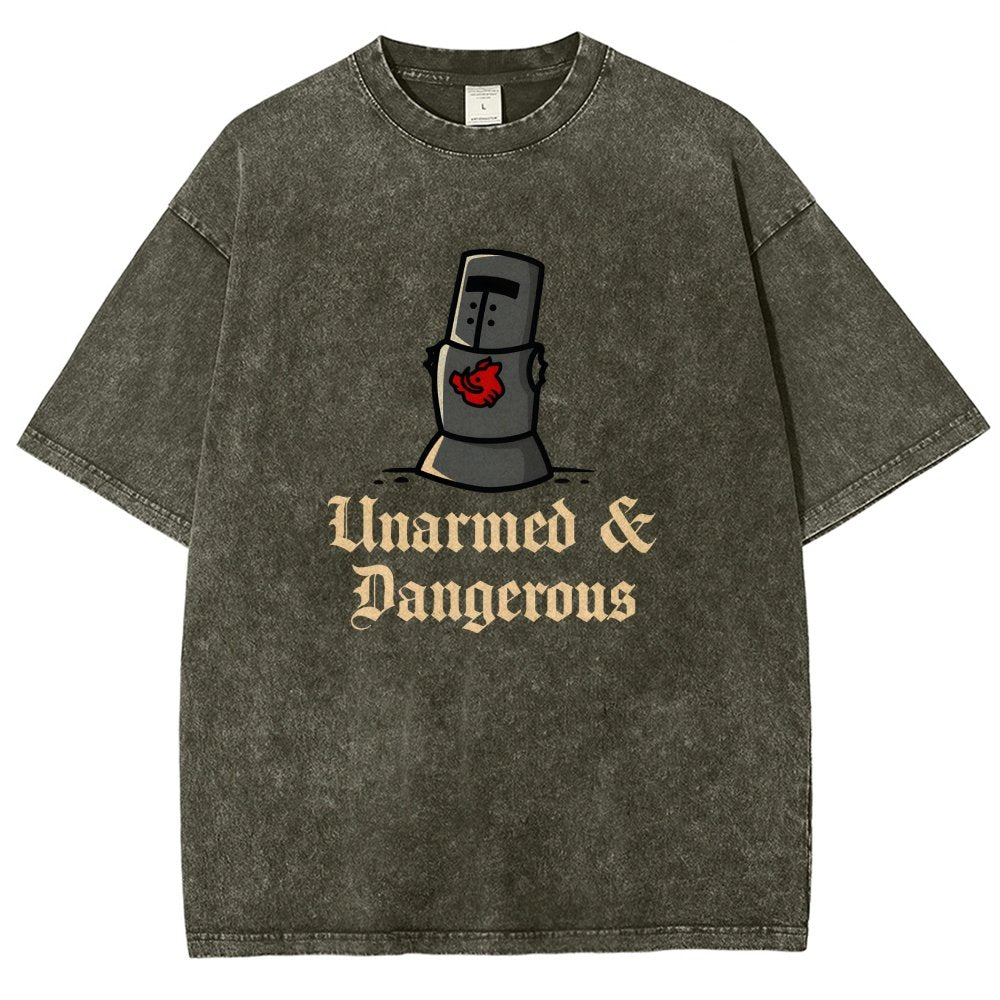 Unarmed And Dangerous Vintage Distressed T-shirt