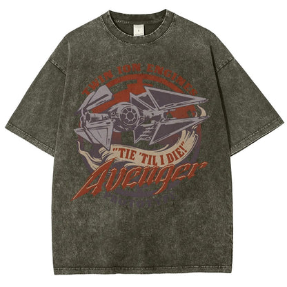 WING 'Til I Die! Vintage Distressed T-shirt