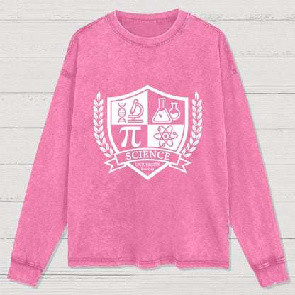 Science University Washed Long Sleeve Tee