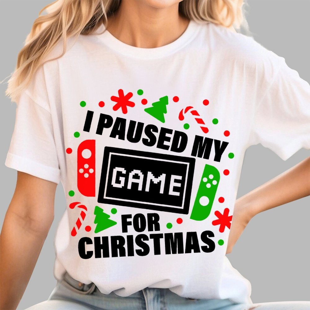 I Paused My Game for Christmas Geek T-Shirt