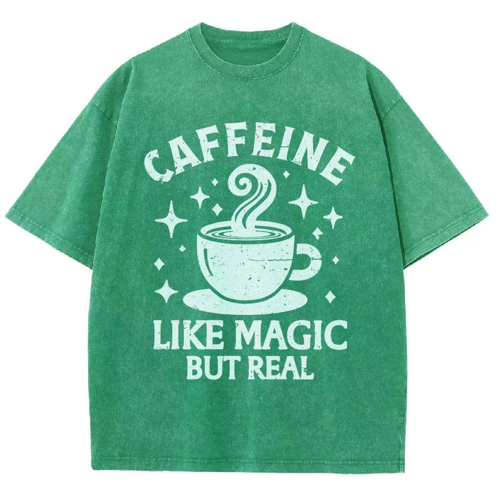 Caffeine Like Magic Vintage Distressed T-shirt
