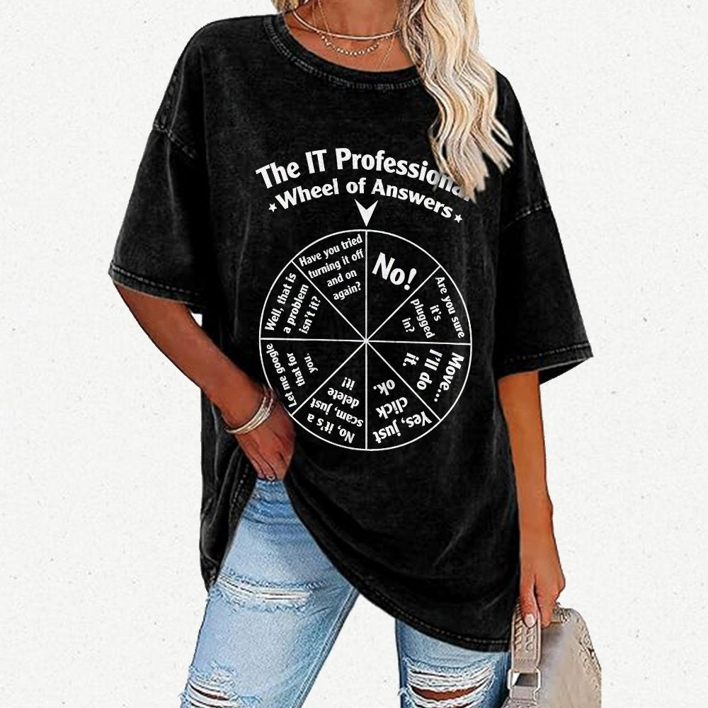 Funny Tech Support IT Support Department Vintage Distressed T-shirt