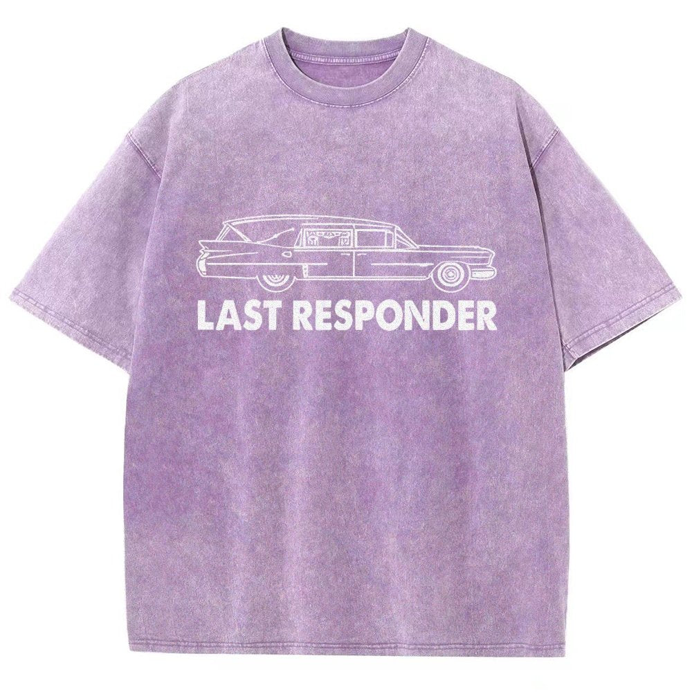 Last Responder Vintage Distressed T-shirt