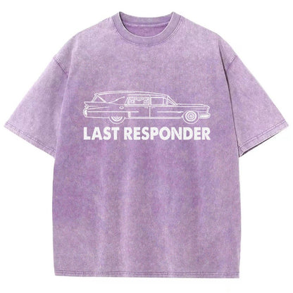 Last Responder Vintage Distressed T-shirt