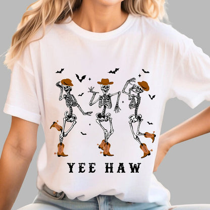 Dancing Skeleton Halloween Geeky T-Shirt