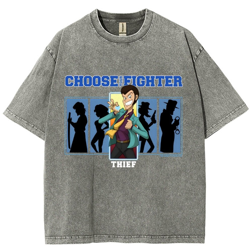 Choose Your Fighter Thief Vintage Distressed T-shirt