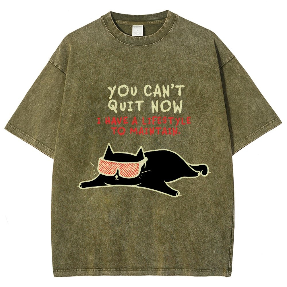 You Can't Quit Now Vintage Distressed T-shirt