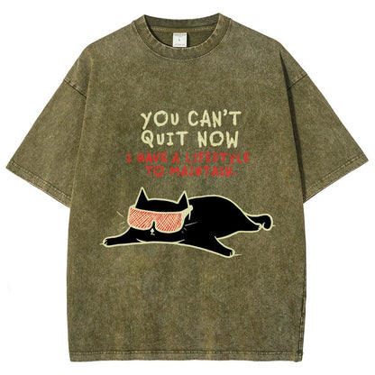You Can't Quit Now Vintage Distressed T-shirt