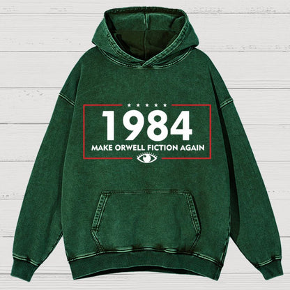 Make Dystopia Fiction Again 19XX Vintage Distressed Hoodie