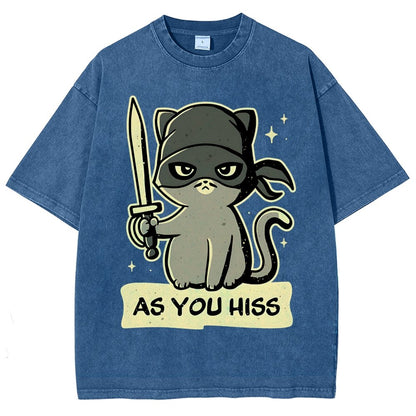 As You Hiss Vintage Distressed T-shirt