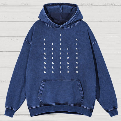 Alien Title Sequence Vintage Distressed Hoodie
