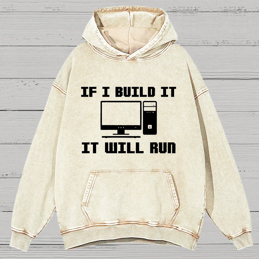 Pc Builder Computer Nerd Vintage Distressed Hoodie
