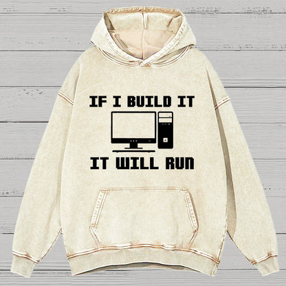 Pc Builder Computer Nerd Vintage Distressed Hoodie