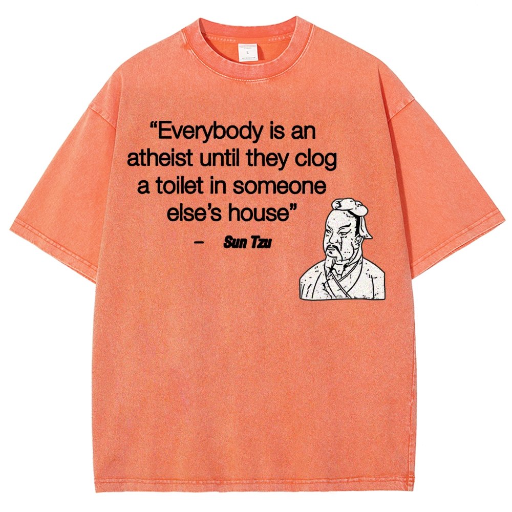 Funny Sun Tzu Saying Vintage Distressed T-shirt
